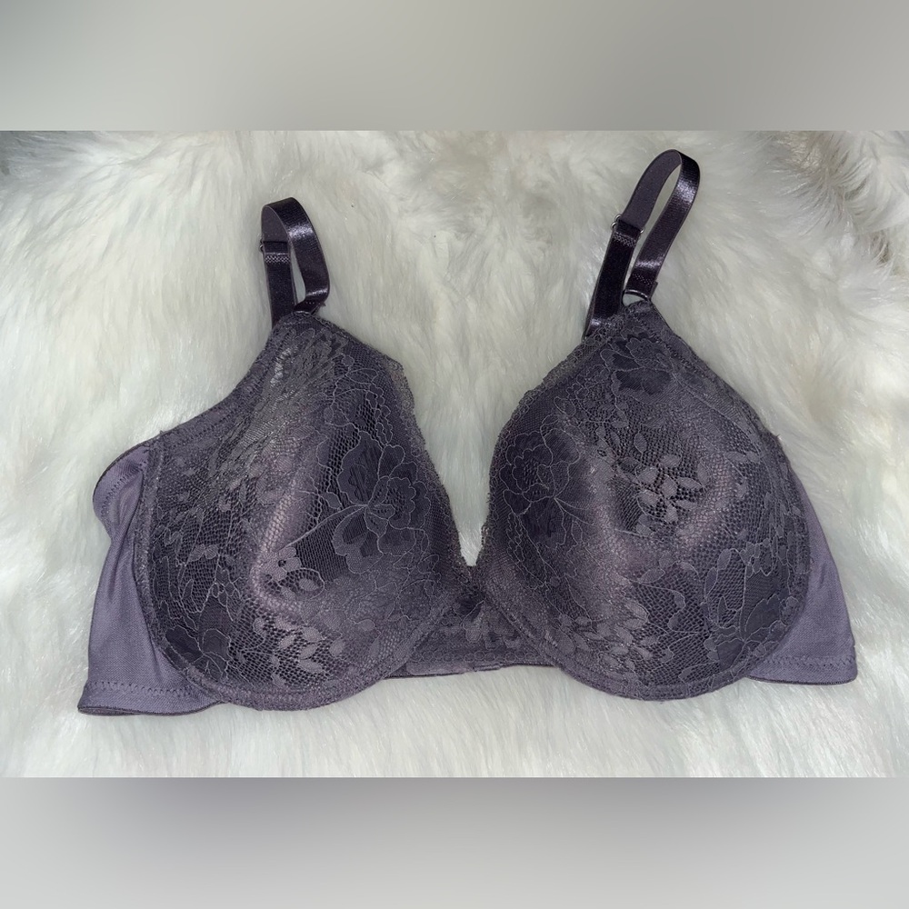 Jessica Simpson Purple Textured Bra with Adjustable Straps